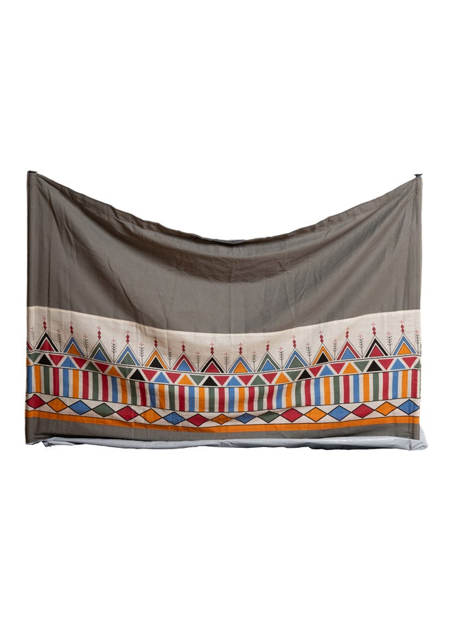AL SANIDI Camping windbreak for trips, camping air curtain, Gray, 600*120Cm  - Image 4