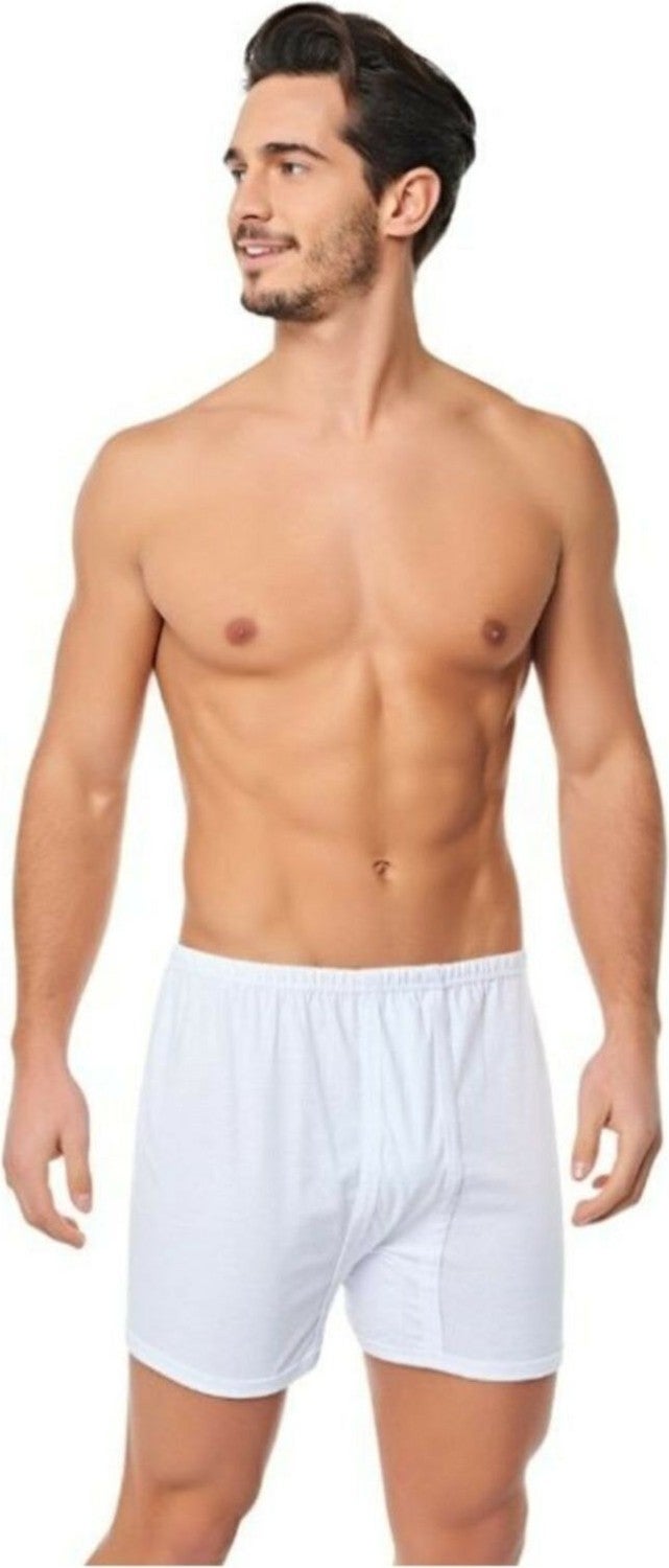 Tutku 3 Pieces White Color Combed Cotton Long Trousers 