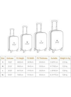 HomarKet Travel Luggage Cover Suitcase Protector Fits (18-32 inch luggage)  - Image 2