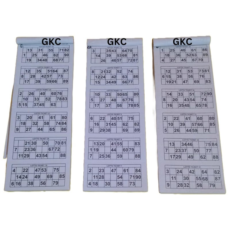 GKC Tambola Bingo 2400 Tickets (Set of 4 Book) Each Contain 600 Tickets so Total 2400 Tickets.Best for Kids and Adult. - Image 2