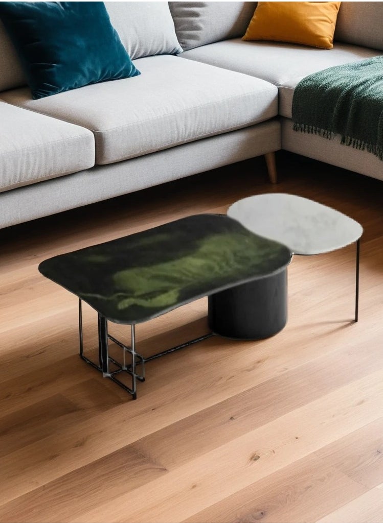 Neo Front Neo Front  Modern Avocado - Alice Coffee Table with Marble Top 145*74*34 cm JA293  - Image 1