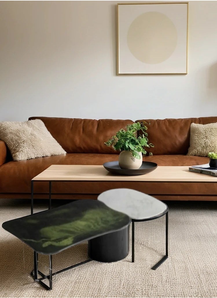 Neo Front Neo Front  Modern Avocado - Alice Coffee Table with Marble Top 145*74*34 cm JA293  - Image 2