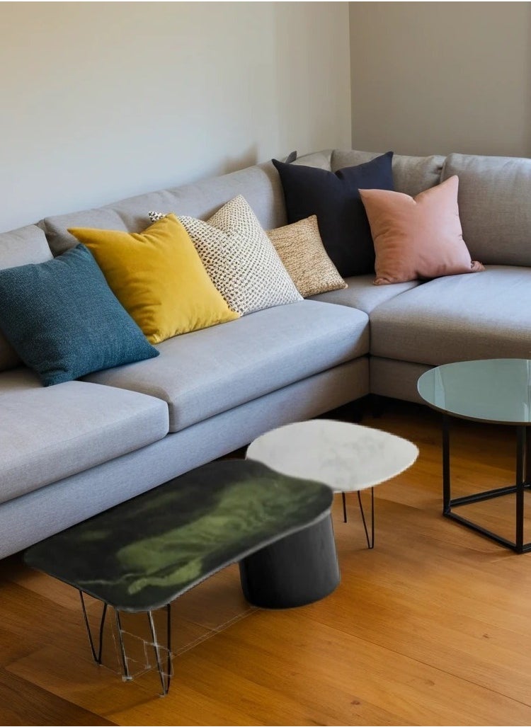 Neo Front Neo Front  Modern Avocado - Alice Coffee Table with Marble Top 145*74*34 cm JA293  - Image 3