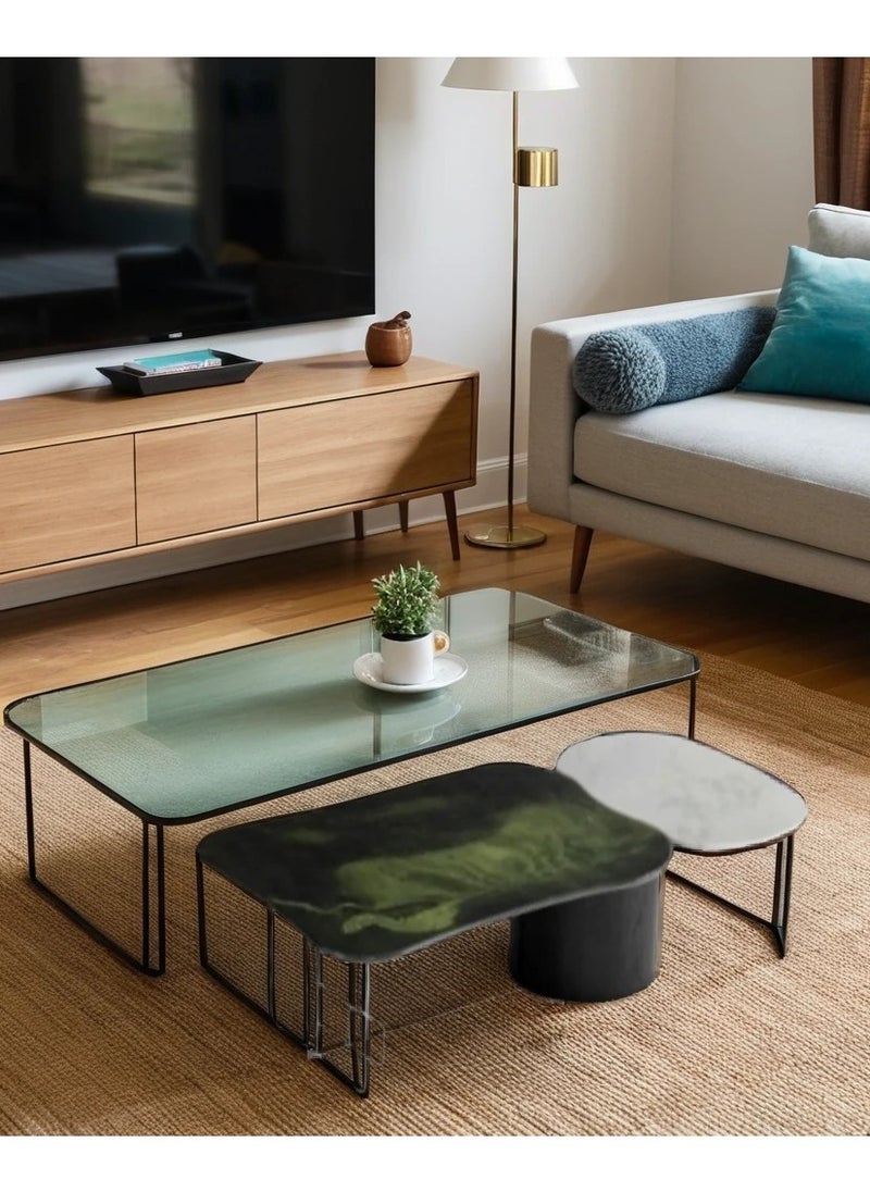 Neo Front Neo Front  Modern Avocado - Alice Coffee Table with Marble Top 145*74*34 cm JA293  - Image 4
