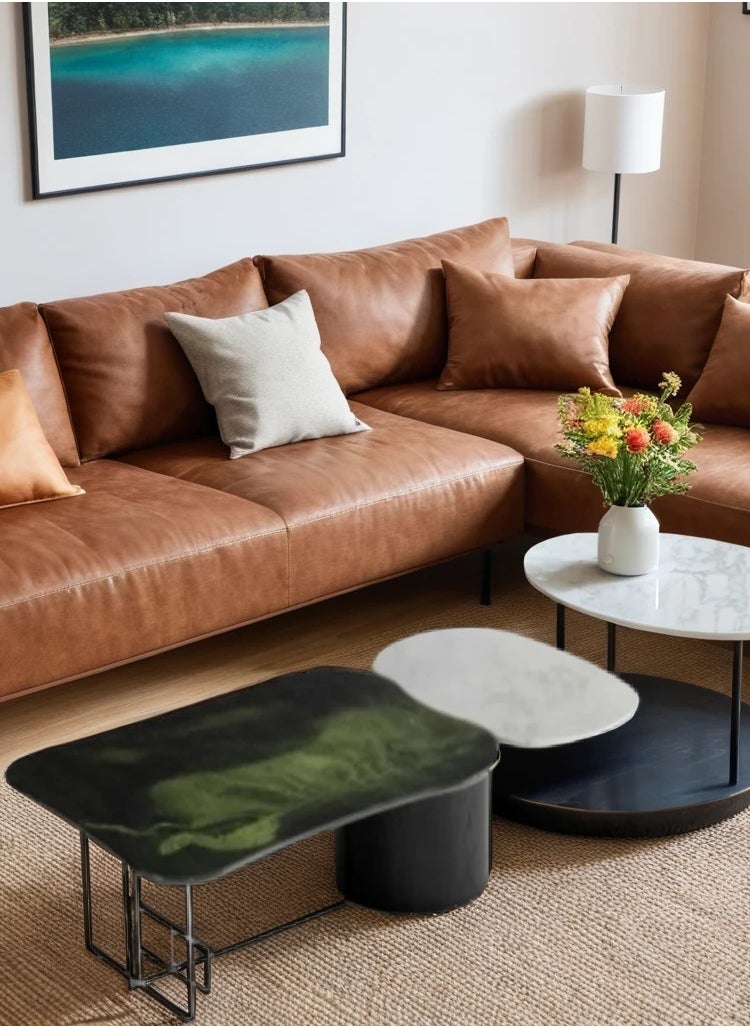 Neo Front Neo Front  Modern Avocado - Alice Coffee Table with Marble Top 145*74*34 cm JA293  - Image 5