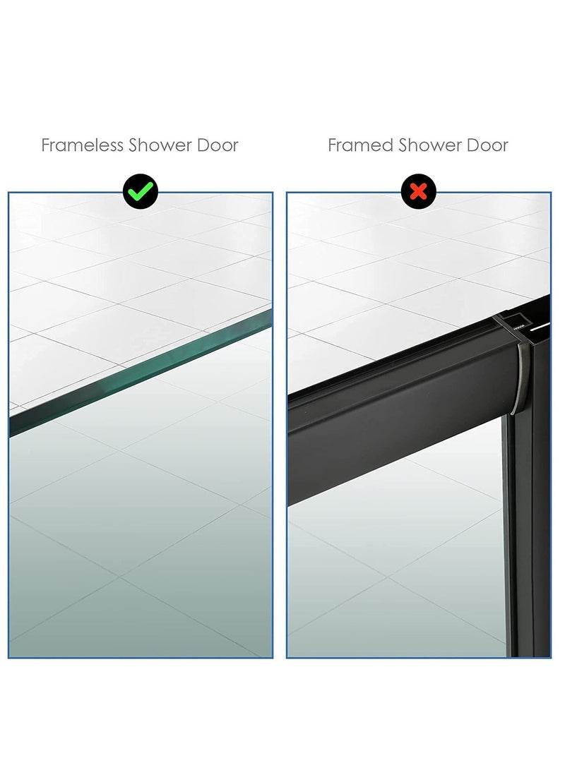 Extended Shower Door Hooks 7 Inch, Robe Hook Over for Bathroom Frameless Glass Door, Towel Hook（2Pack,Black） - Image 5