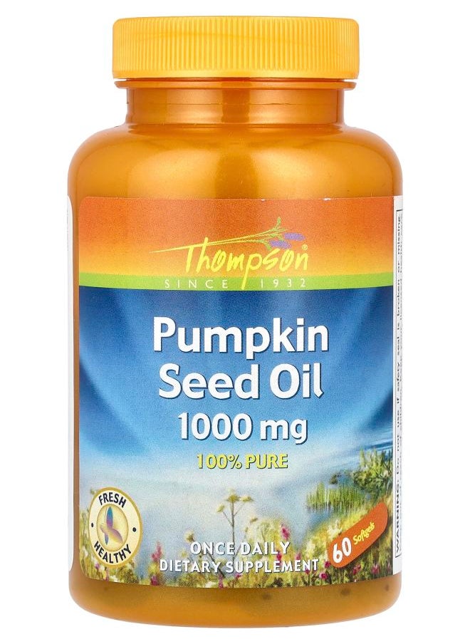 Thompson - Pumpkin Seed Oil 1000 mg 60 Softgels - Image 1
