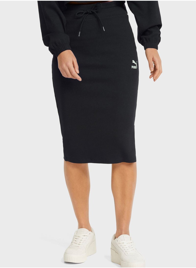 PUMA Classics Ribbed Skirt  - Image 1