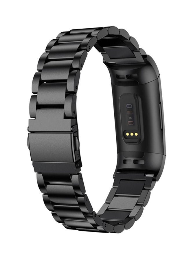 نيبمينينت سوار ساعة بديل لساعة فيتبيت تشارج 3 أسود - Image 2