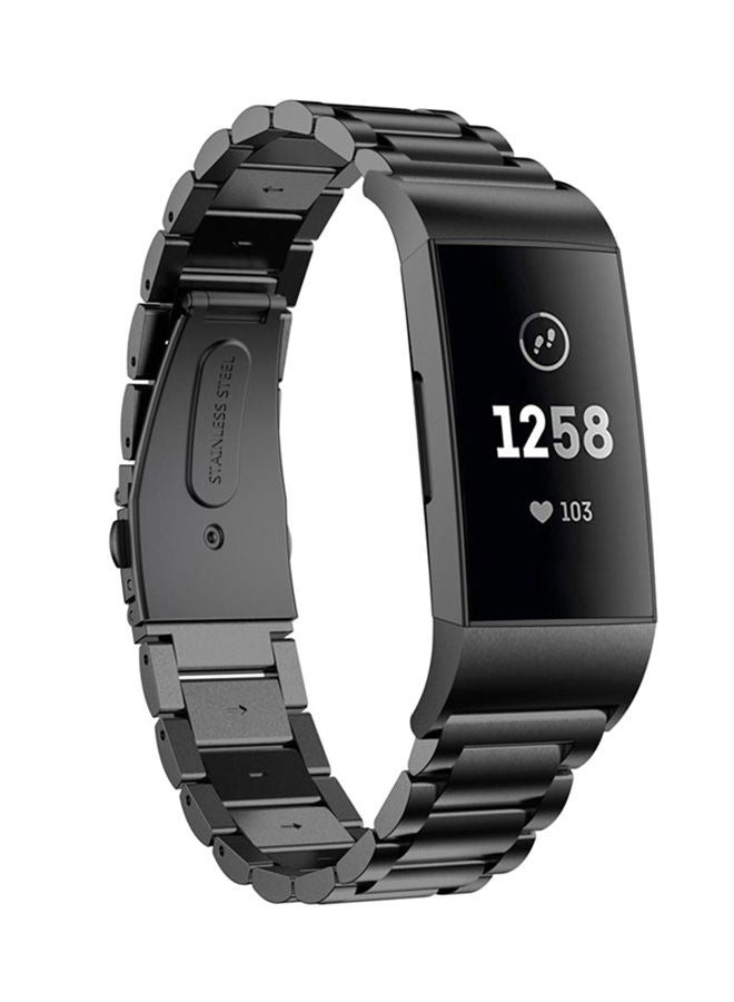 نيبمينينت سوار ساعة بديل لساعة فيتبيت تشارج 3 أسود - Image 3