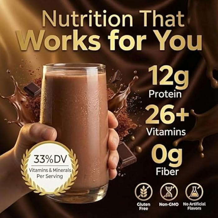 HMR 120 Chocolate Shake Meal Replacement Powder | Chocolate Shake Mix to Support Healthy Weight Loss | 12g of Protein | Nutritional Drink | Low Calorie Food | 12 Servings - Image 3