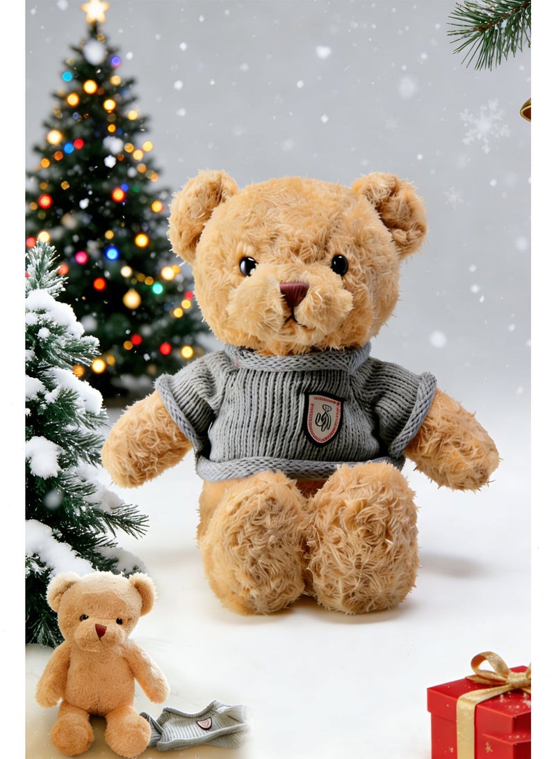 بوميفار هدية رمضان للأطفال ، دمية دب قطيفة 30 سم ، لعبة حيوانات محشوة ناعمة ومحبوبة ، هدية للأطفال الأولاد والبنات (بني) - Image 2