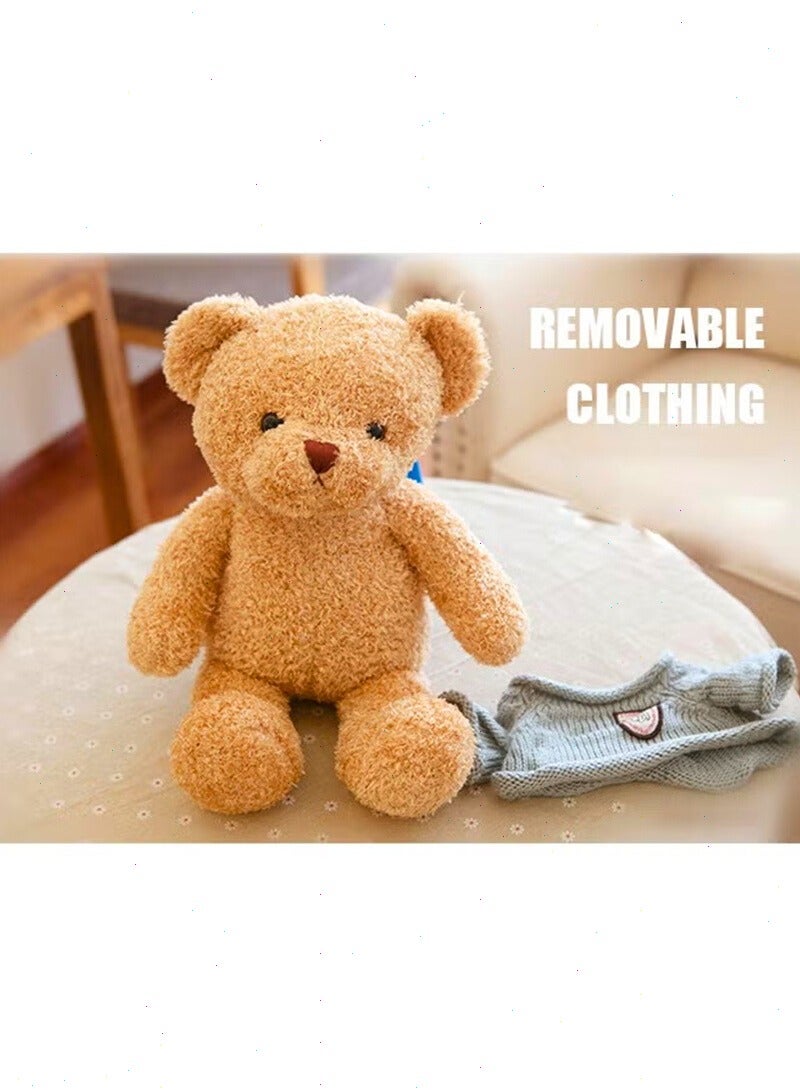 بوميفار هدية رمضان للأطفال ، دمية دب قطيفة 30 سم ، لعبة حيوانات محشوة ناعمة ومحبوبة ، هدية للأطفال الأولاد والبنات (بني) - Image 5