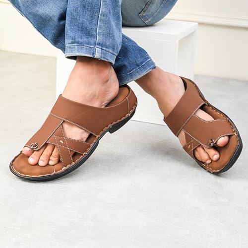 Centrino Sandal for Men | Grip Insole for Stability | Modern Look with Straps | Comfortable Footwear 9263-3 - Image 2