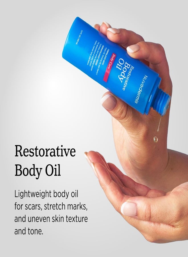 NUVADERMIS Restorative Body Oil for Scars, Stretch Marks & Dry Skin | Argan Oil, Rosehip Oil & Vitamin E | Lightweight, Fast-Absorbing Body Oil | 3.4 fl oz - Image 2