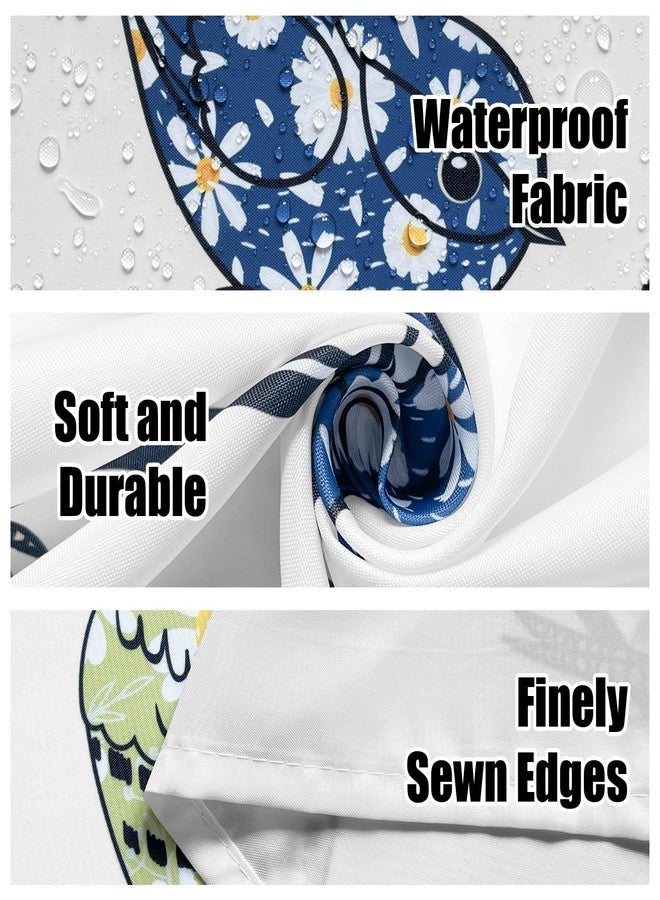 JWXCBIM Boho Bird Shower Curtain, Cute Colorful Funny Kids Farmhouse Bathroom Decor Curtains, Polyester Cloth Fabric Bath Curtain Set with Hooks 72x72 Inches - Image 4