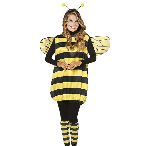 TUSAUW Bee Costume Toddler Halloween Costumes for Girls Womens Kids Adults Halloween Cosplay Costume Role Play Dress Up with Headband Jacket Wings Leggings for Halloween Theme Party(Size L) - Image 2