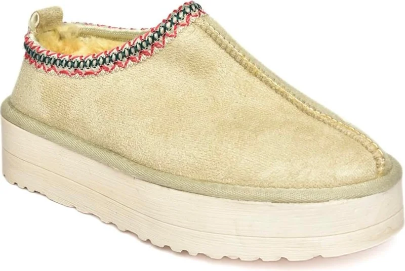 فوكس شوز R612047302 Beige Suede Sole Women's Slippers