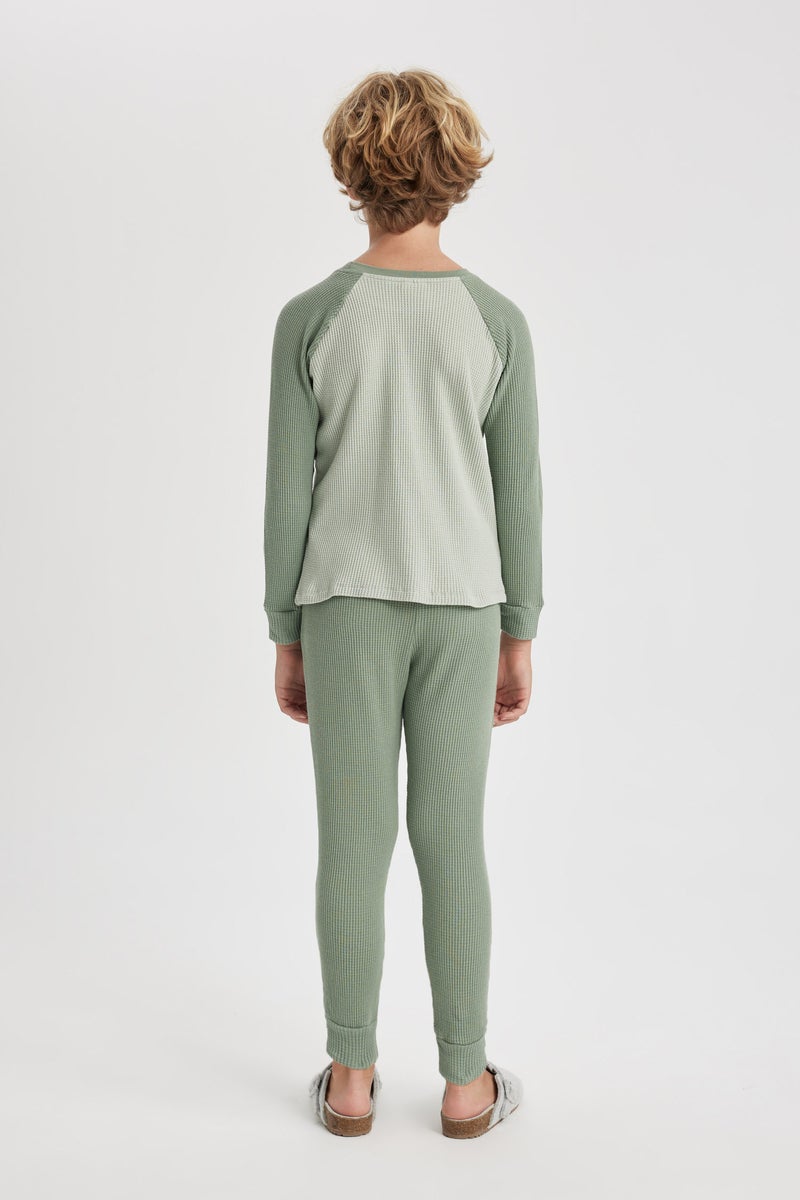 DeFacto Boy 2 piece Regular Fit Knitted Pyjamas  - Image 2