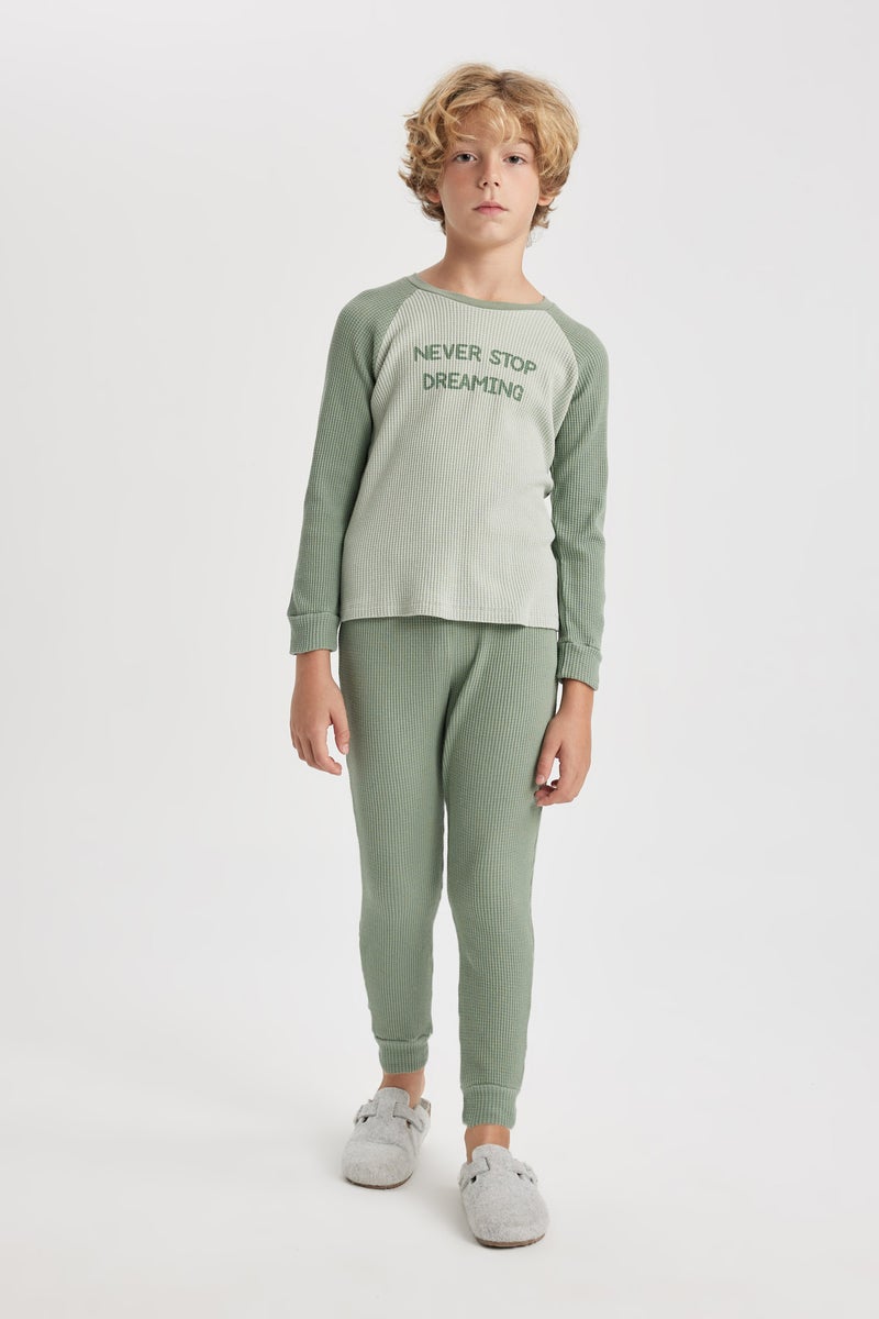 DeFacto Boy 2 piece Regular Fit Knitted Pyjamas  - Image 1