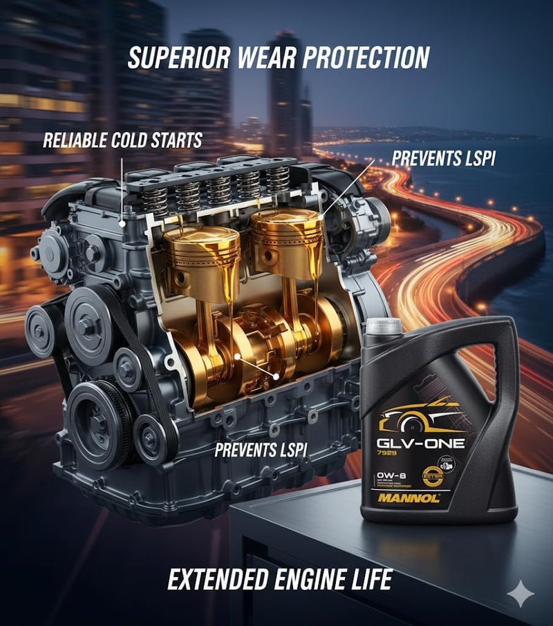 MANNOL GLV-ONE 0W-8 Engine Oil for Hybrid Cars - Image 3