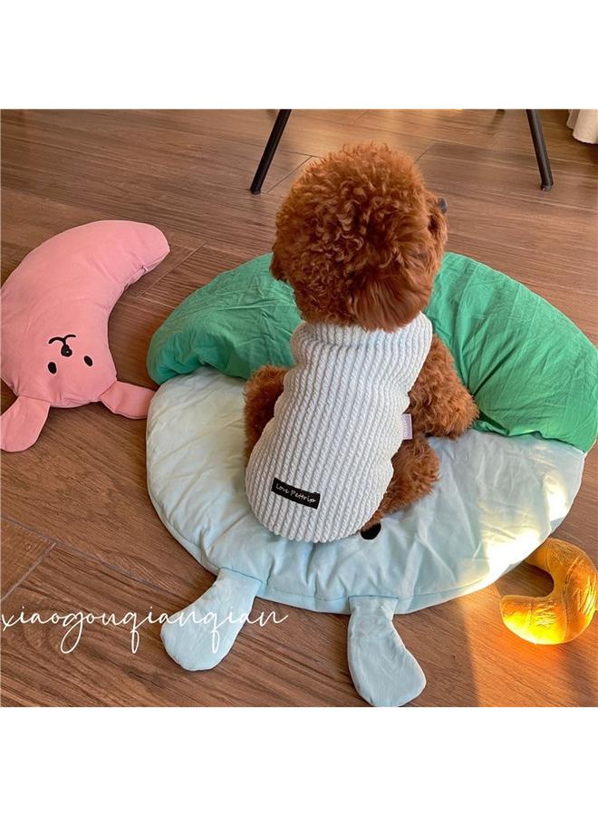 Bluejw Pet Dog Fleece-lined Warm Vest Autumn And Winter Bomei Teddy Malzis Anti-Wool Vest Winter Wholesale  - Image 1