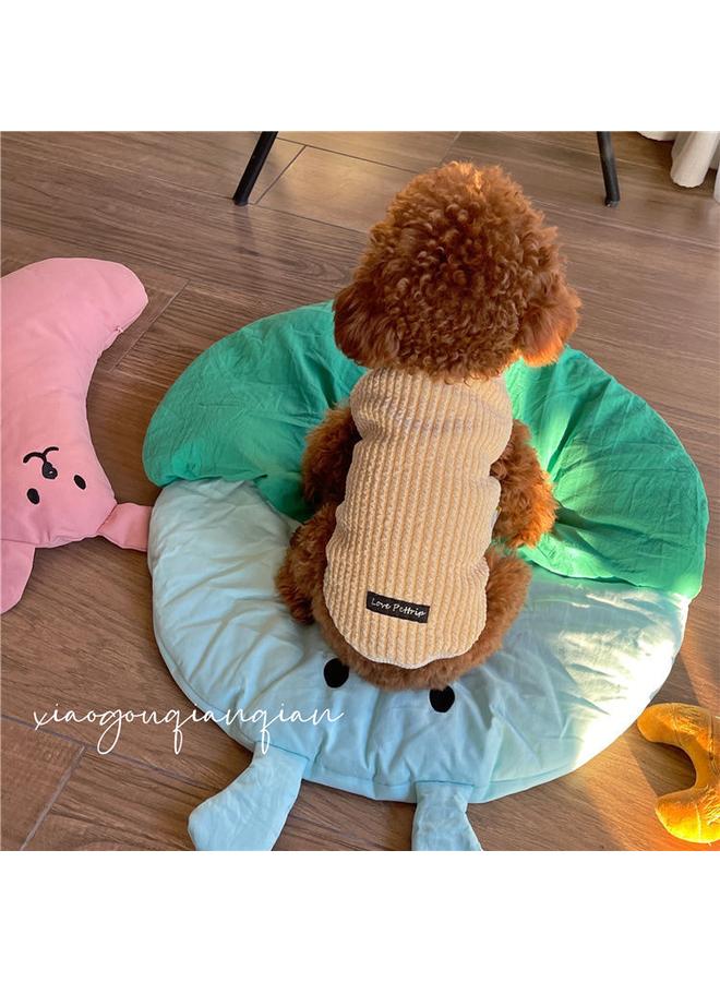 Bluejw Pet Dog Fleece-lined Warm Vest Autumn And Winter Bomei Teddy Malzis Anti-Wool Vest Winter Wholesale  - Image 4