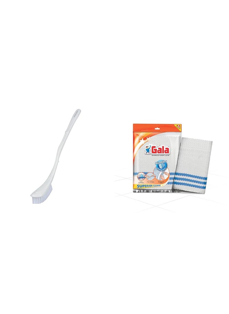 Gala Gala 132818 Toilean Toilet Brush (Colour May Vary), White, Large,Pack of 1  - Image 1