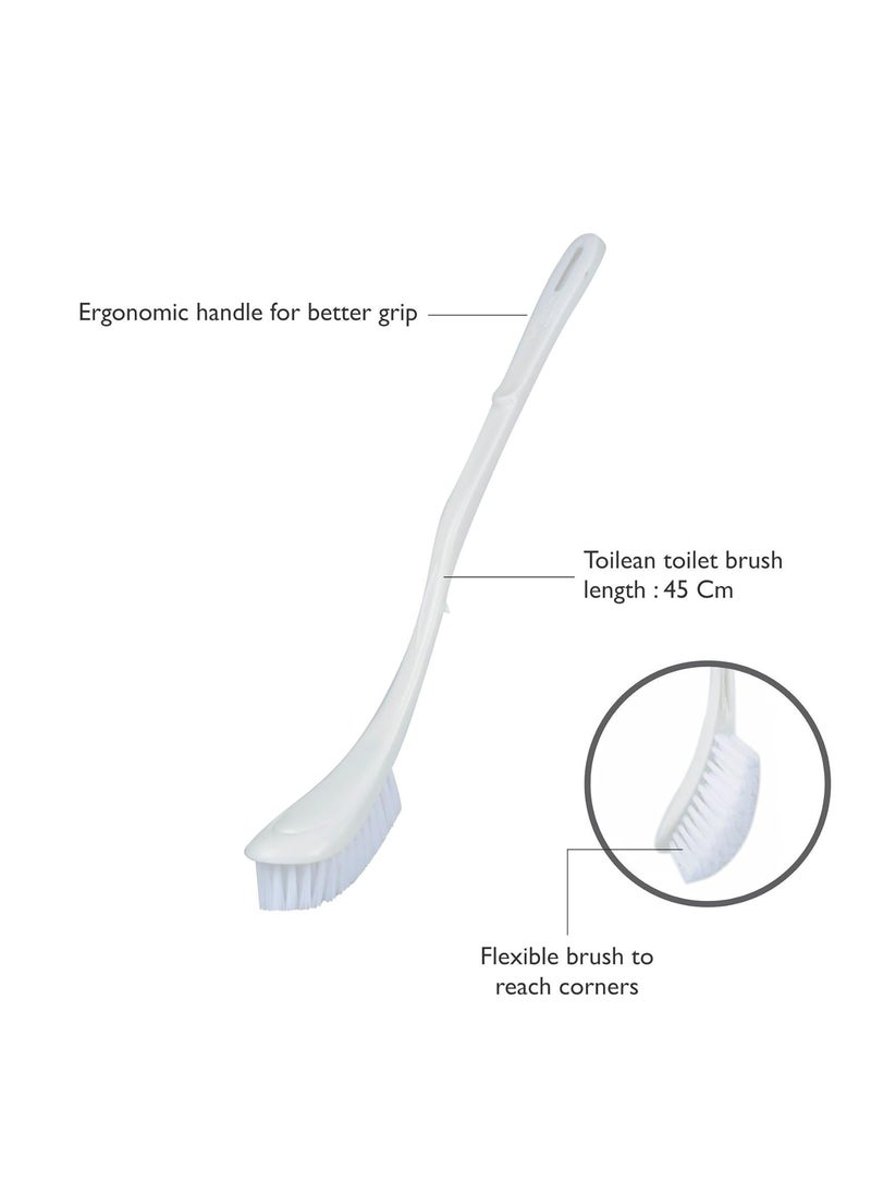 Gala Gala 132818 Toilean Toilet Brush (Colour May Vary), White, Large,Pack of 1  - Image 3