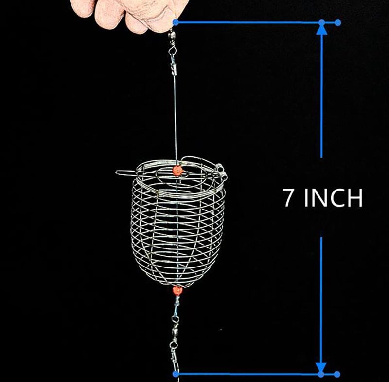 Mimilure 10Pcs/Pk Carp Fishing Bait Trap Cage Feeder Basket Holder Coarse Lure Feeder Carp Fishing Tackle Kit,Size L/M/S Available (S) - Image 4