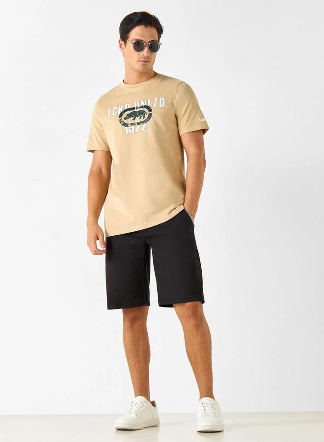 Ecko Unltd. Ecko Unltd Logo Print Crew Neck T-shirt