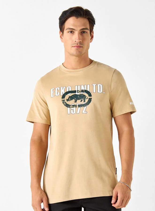 Ecko Unltd. Ecko Unltd Logo Print Crew Neck T-shirt