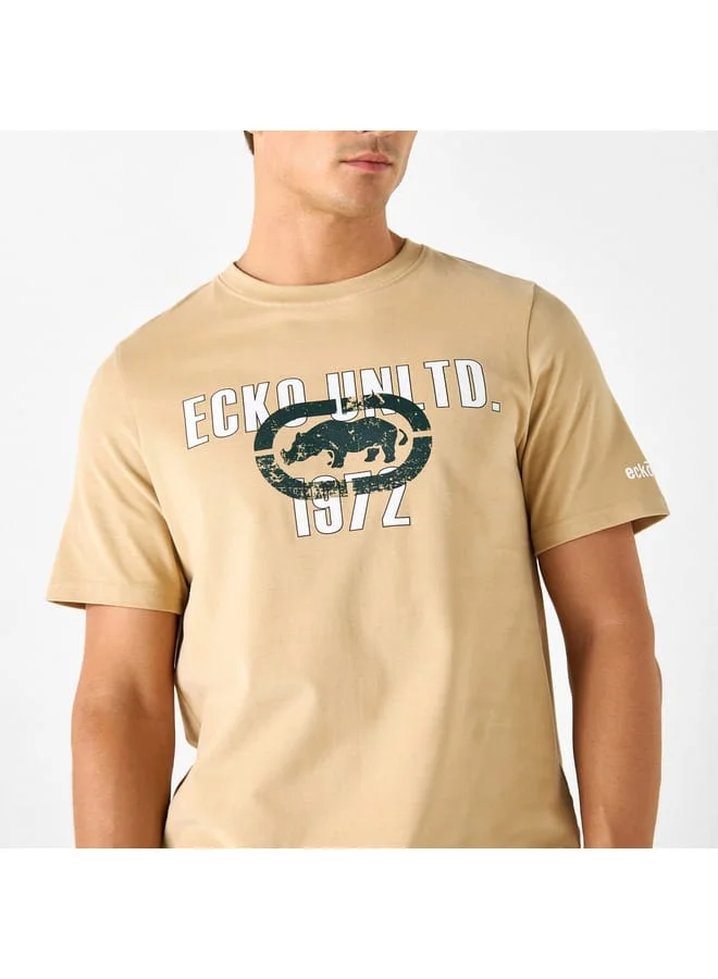Ecko Unltd. Ecko Unltd Logo Print Crew Neck T-shirt