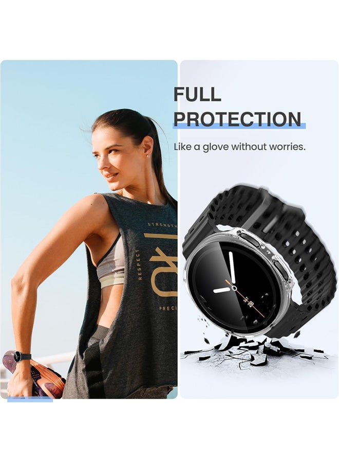 SJet Samsung Galaxy Watch 8 2025 Screen Protector Case 40mm Accessories, Protective Face Cover, Hard Bumper Built-in Tempered Glass Film(40mm, Clear) - Image 3