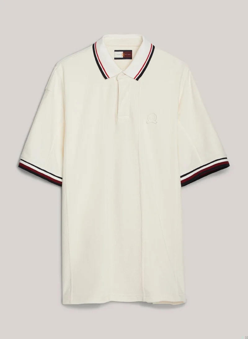 TOMMY HILFIGER Crest Panelled Tipped Regular Polo