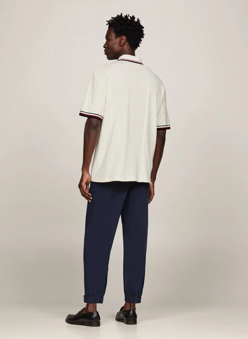 TOMMY HILFIGER Crest Panelled Tipped Regular Polo