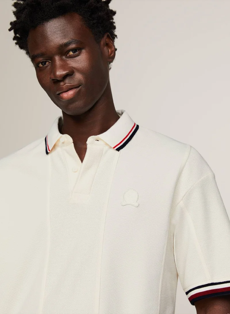 TOMMY HILFIGER Crest Panelled Tipped Regular Polo