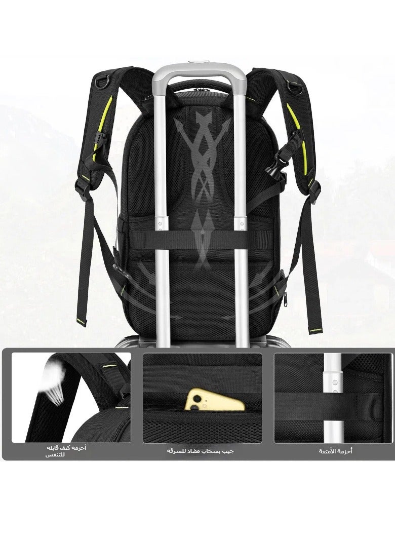 عام 15.6 بوصة التصوير في الهواء الطلق مزدوجة الكتف حقيبة تخزين الكاميرا سعة كبيرة سلر كاميرا رقمية حقيبة الكمبيوتر بدون طيار - Image 4