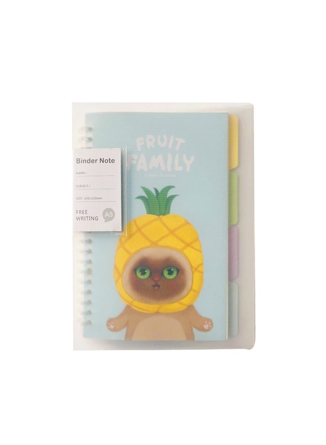 XIANGYU A5 Diary Transparent PP Cover Refillable Spiral Note Book Loose Leaf Binder Journal Notebook  - Image 1