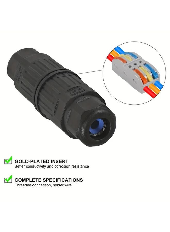 3pcs Waterproof Lever Terminal Block Connector 2 Pin 3 Pin 4 Pin 5 Pin For Outdoor Electrical Box Wire Connection - Image 5