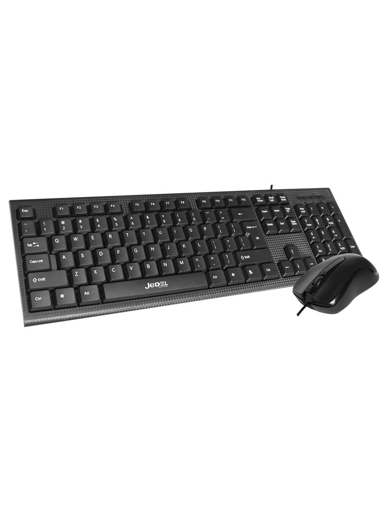 جي ديل لوحة مفاتيح وماوس سلكيان من نوع Jedel G17 لأجهزة الكمبيوتر المحمولة والمكتبية - Image 1
