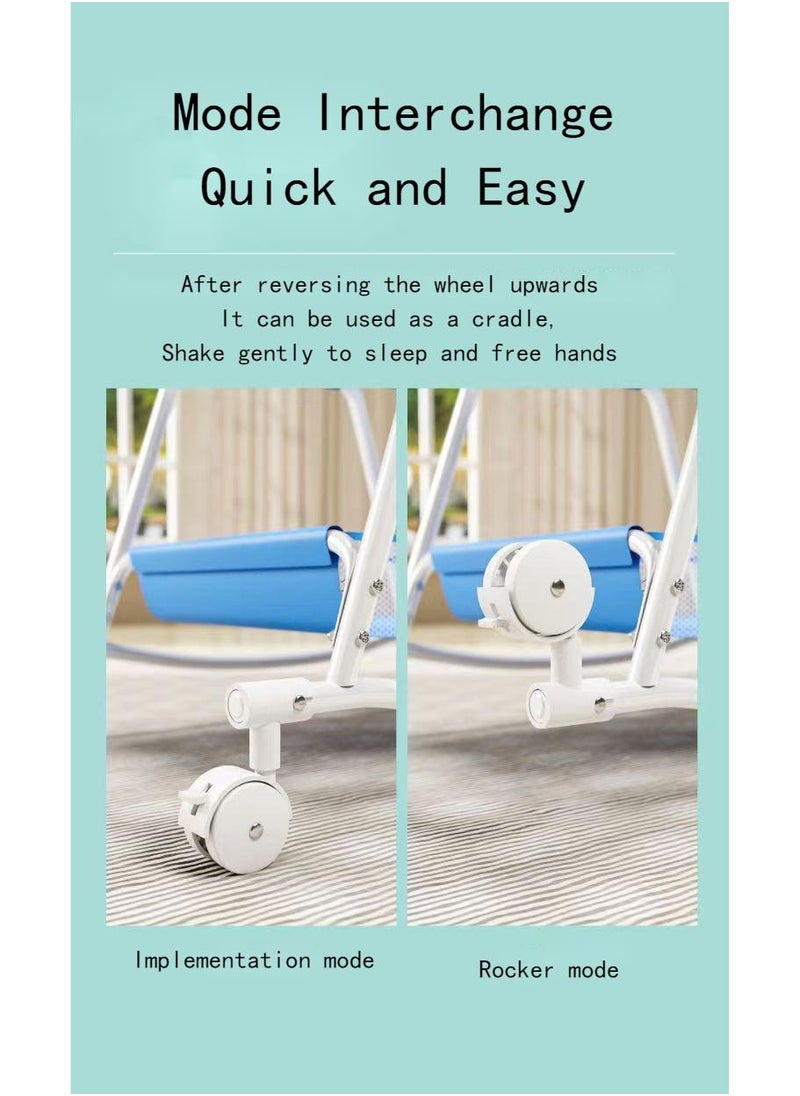 Generic - Foldable Baby Changing Table with Wheels and Storage Bag Nursery Organizer for Newborn Essentials - Image 1