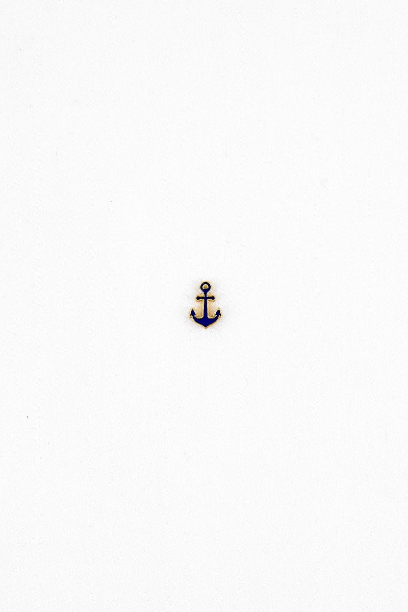 ALEX AND ANI Women Stainless Steel Infusion Anchor Slider Charm, Gold Blue  - Image 2