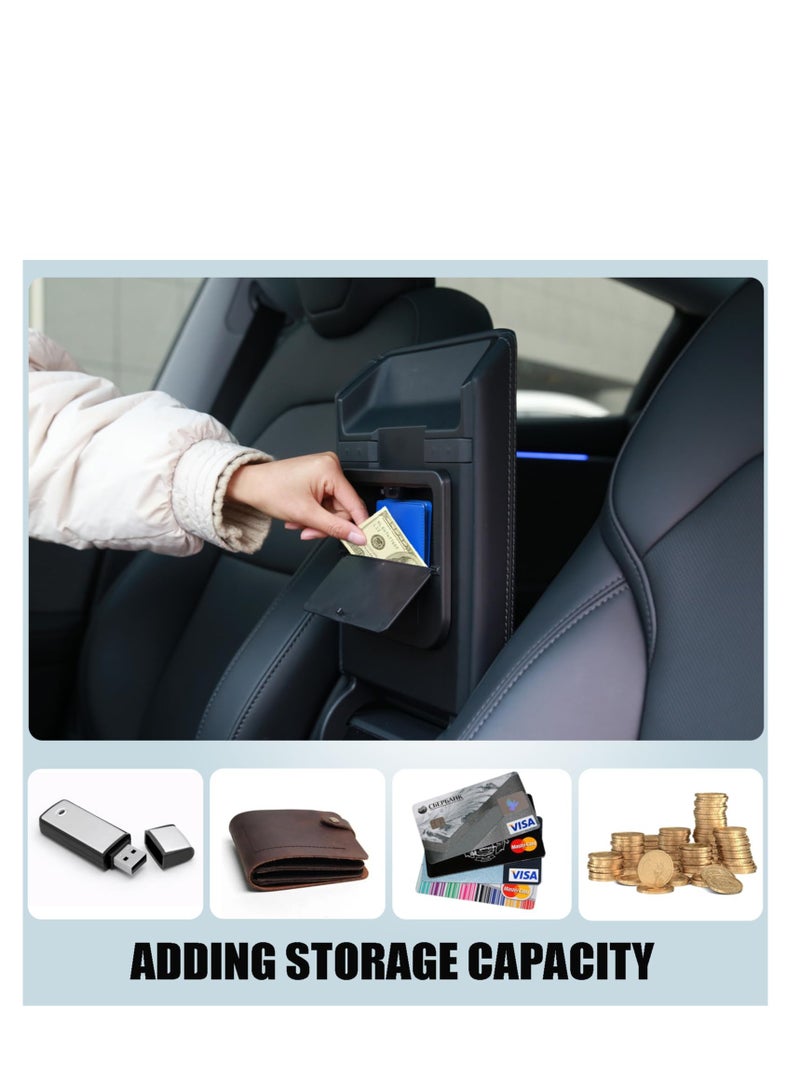 SYOSI Armrest Hidden Storage Box for Tesla 3 2024, Center Console Armrest Hidden Organizer Secret Compartment Storage, Center Console Organizer for Tesla Model 3 2024 Highland Interior Accessories - Image 2