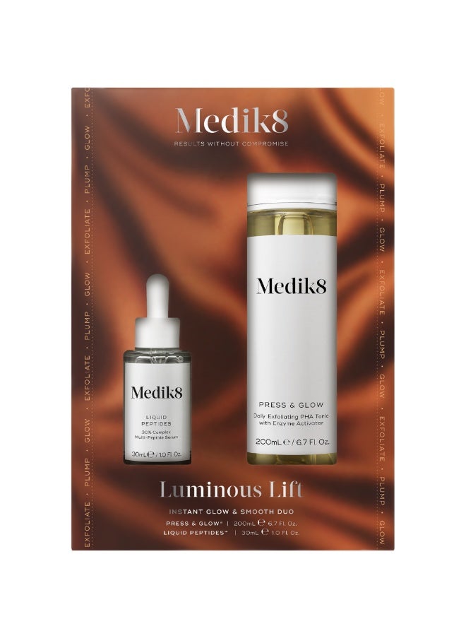 Medik8 Liquid Peptides Peptides Serum 30mL + Press and Glow 200mL - Image 1
