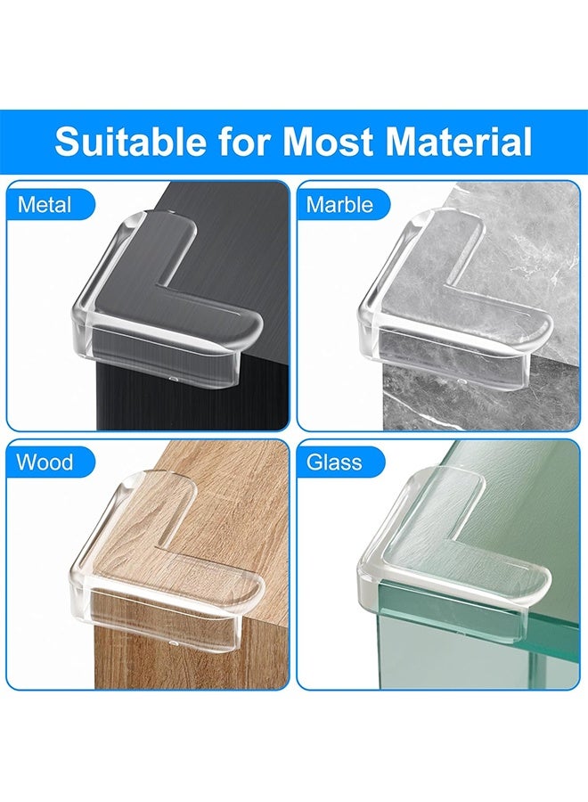 Set of 20 Kids Table Corner Protectors, Clear Furniture Corner Protectors, Baby Protective Corner Guards, Corner Covers - Image 5