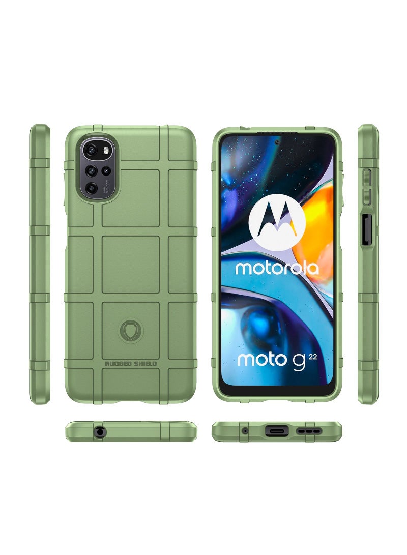 TEAM LUXURY غطاء حماية لجهاز موتورولا موتو G22/E32/E32S/لينوفو K15 بلس أخضر