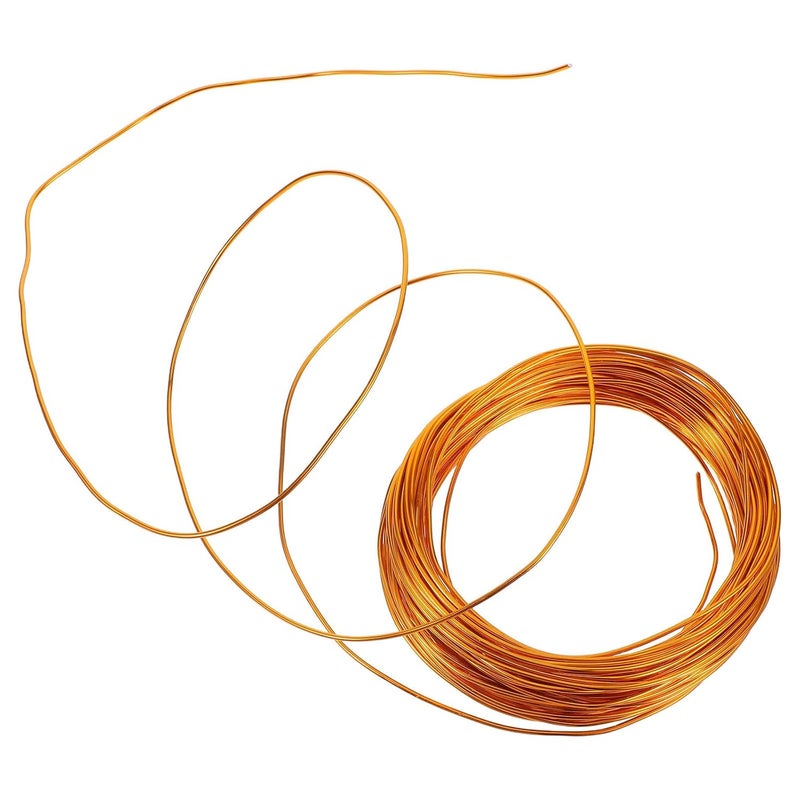 Gold Aluminum Wire 2mm Thick Bendable Armature Wire for Jewelry Making and Floral Crafting 98.4 Feet for DIY Beading and Model Sculpting - Image 1