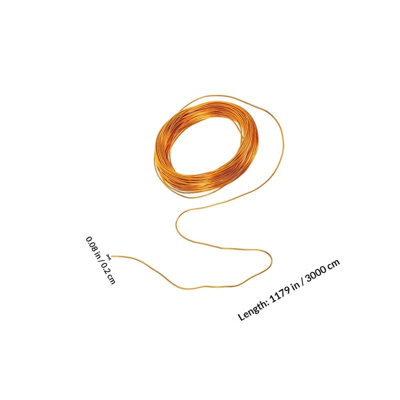 Gold Aluminum Wire 2mm Thick Bendable Armature Wire for Jewelry Making and Floral Crafting 98.4 Feet for DIY Beading and Model Sculpting - Image 2