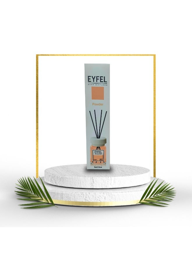 آيفيل معطر هواء عيدل بأعواد عطر البودرة 120 مل – فواح طويل الأمد للمنازل والمكاتب - Image 2